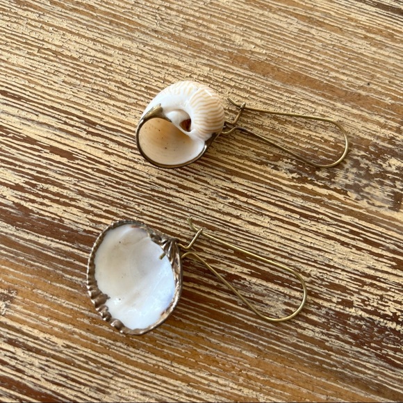 Shell Dangle Earrings - Picture 7 of 9